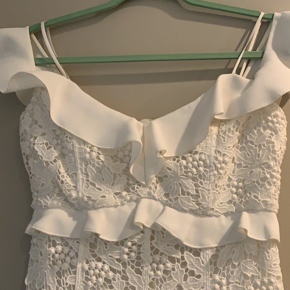 Rachel Zoe Ivory Chloe Lace Mermaid Gown Dress - 0 - Picture 12 of 14